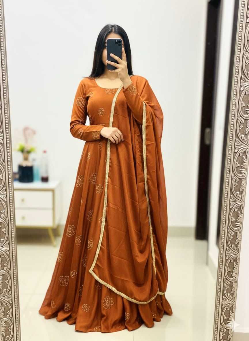 YNF Wholesale Rangoli Silk Silk Gowns KESH599 106 | Surat Manufacturer