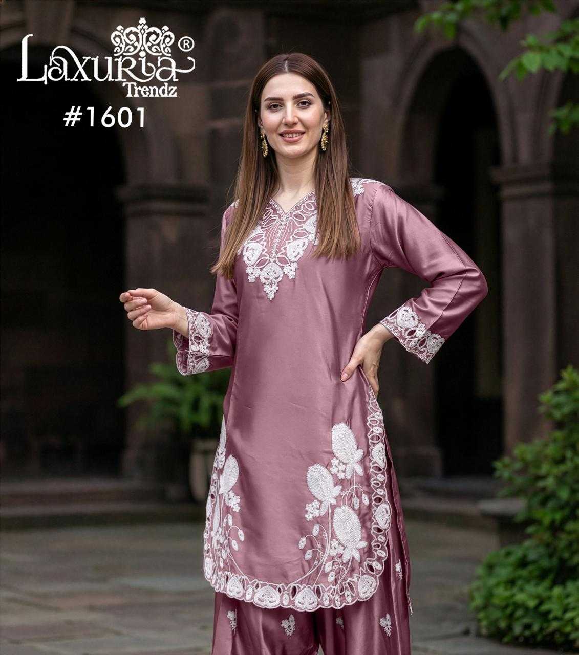 YNF Wholesale Satin Embroidered Kurtis KESH677 Laxuria 1601 | Surat Manufacturer