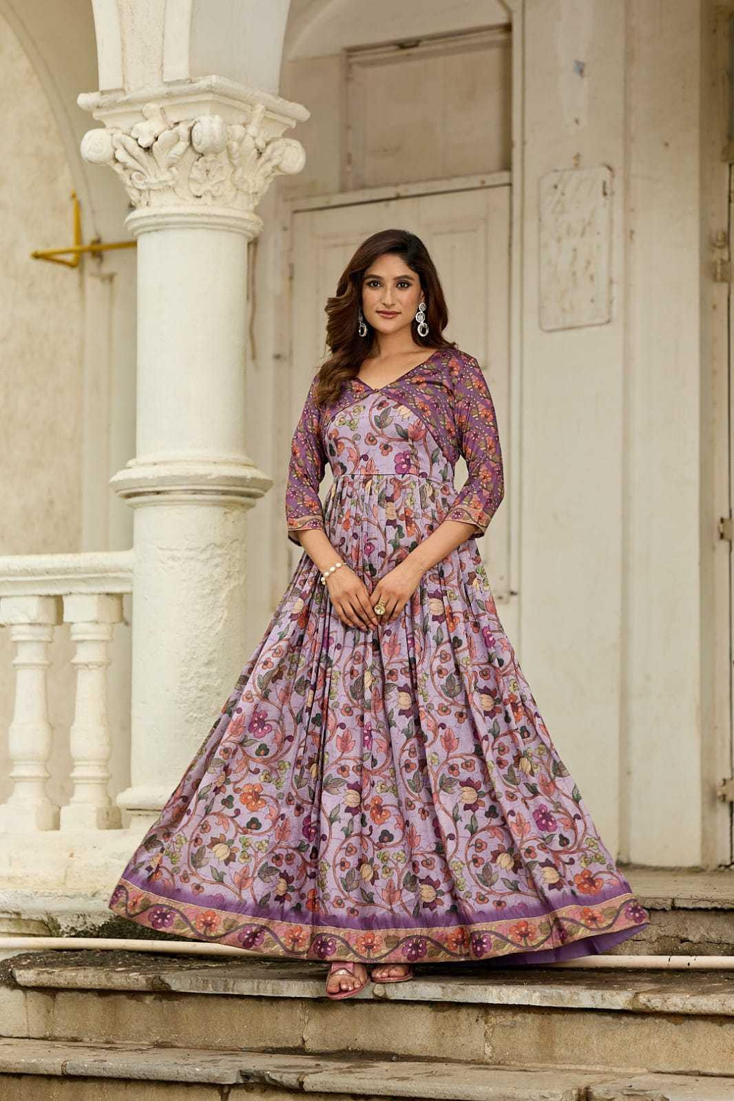 YNF Wholesale Silk Printed Gowns KESH249 101 | Surat Manufacturer
