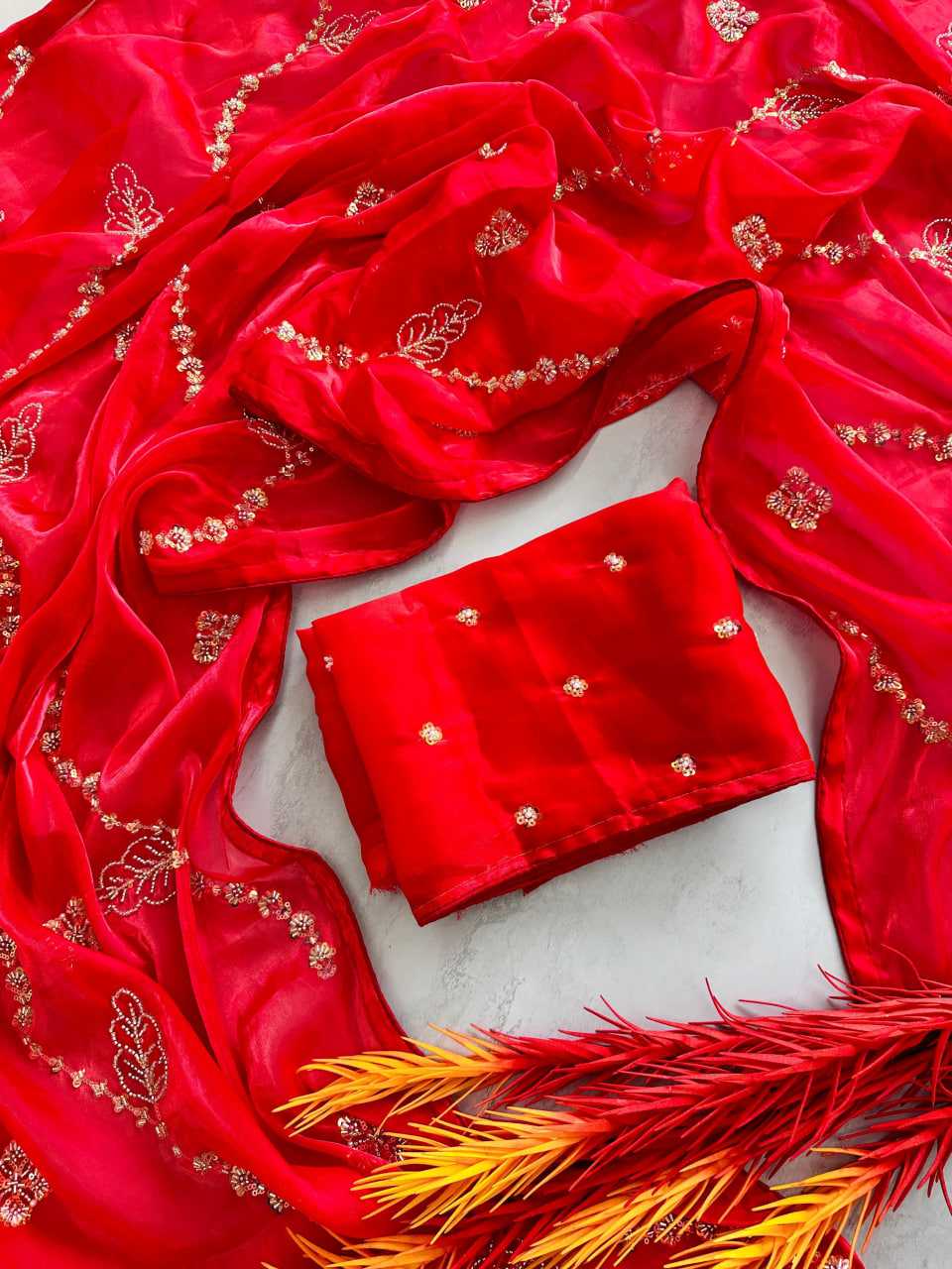 YNF Wholesale Silk Red Sarees KESH549 105 | Surat Manufacturer