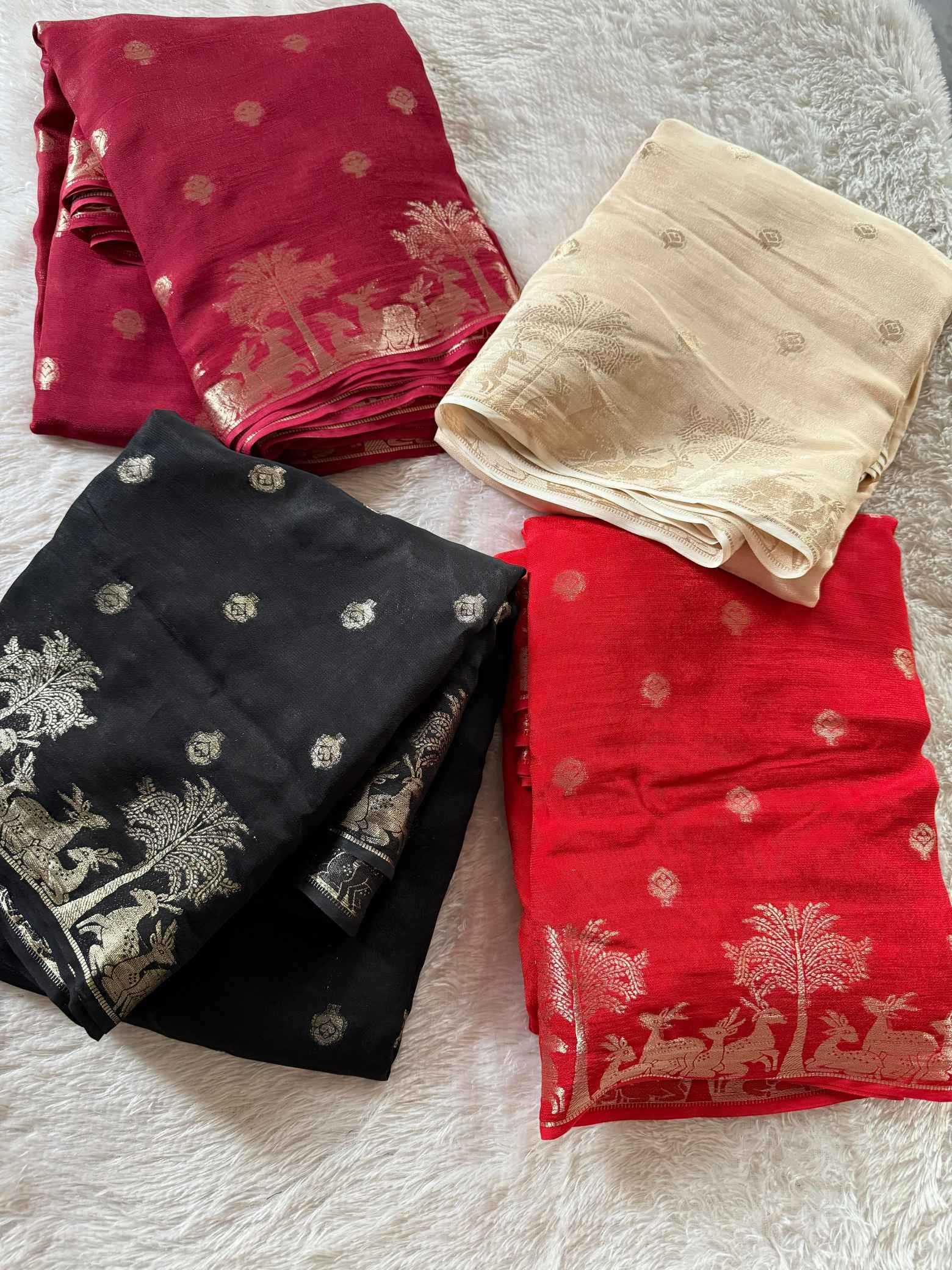 YNF Wholesale Viscose Designer Sarees KESH676 GAJERA | Surat Manufacturer