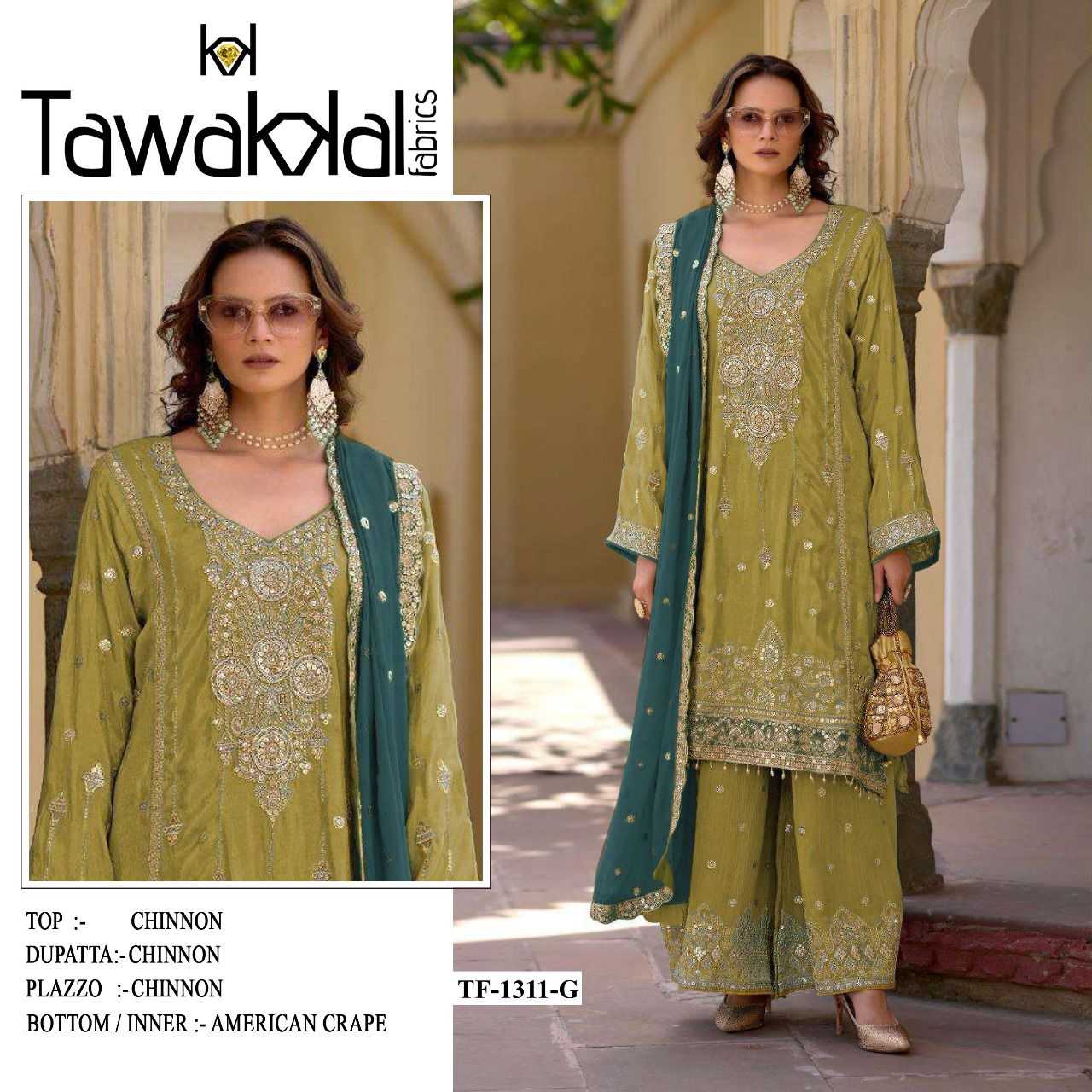 YNF Wholesale Chinon Pakistani Suits RIN236 1311 | Surat Manufacturer