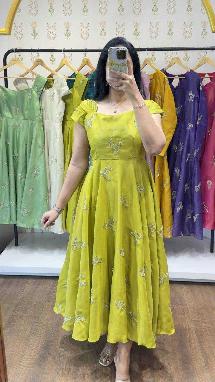 YNF Wholesale Chinon Silk Designer dresses KESH210 2595 | Surat Manufacturer