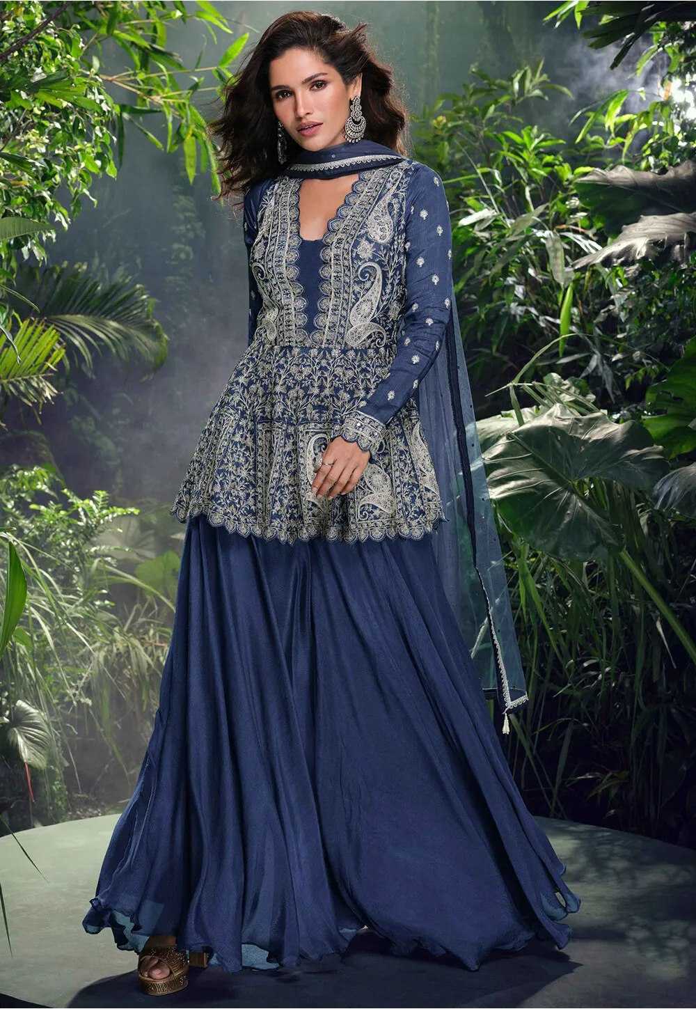 YNF Wholesale Chinon Silk Embroidery Suits KESH746 5700 | Surat Manufacturer