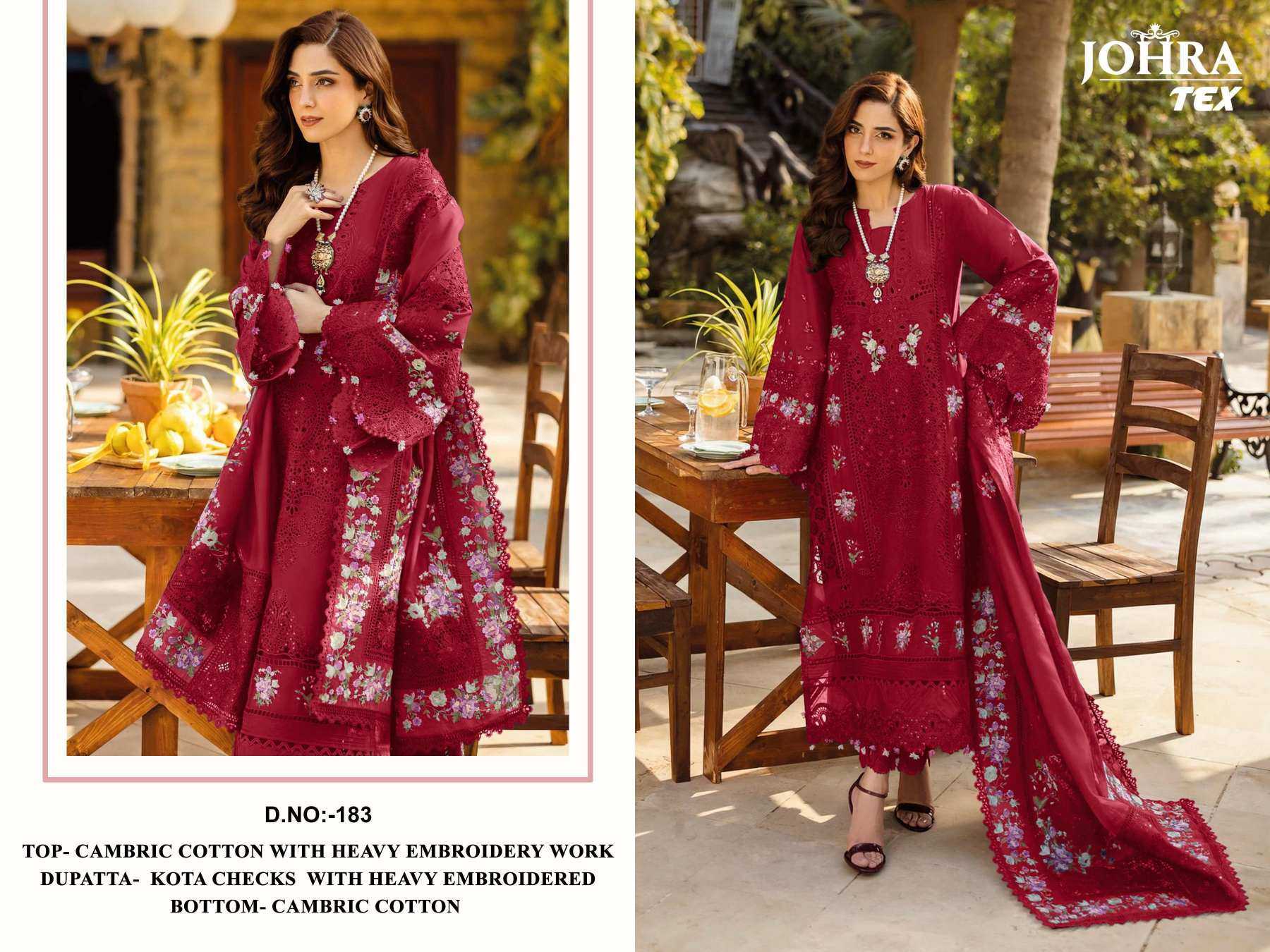 YNF Wholesale Cotton Cambric Embroidery Suits KESH677 JT-183 | Surat Manufacturer