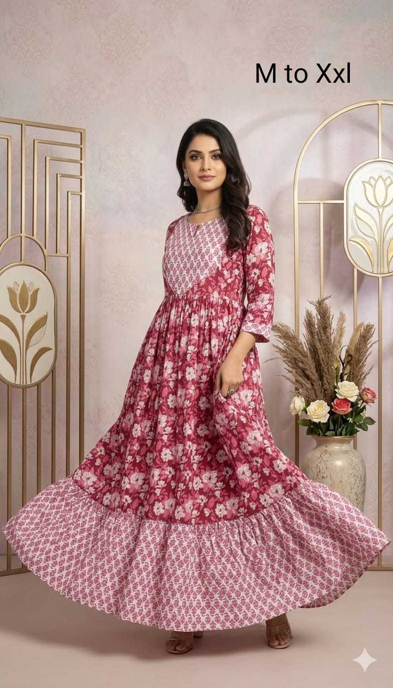 YNF Wholesale Cotton Maxi Dresses KESH585 193 | Surat Manufacturer