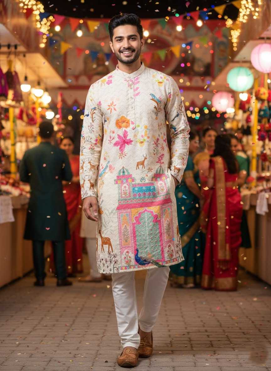 YNF Wholesale Cotton Mens Kurta Pyjama KESH659 KILLER3 | Surat Manufacturer