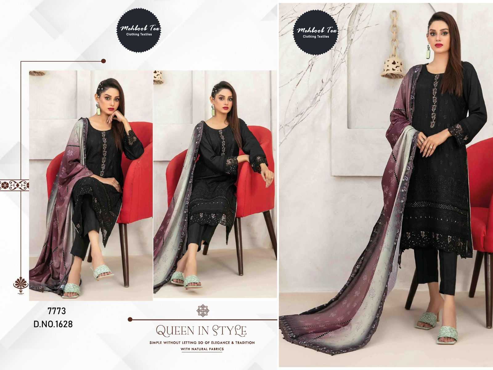 YNF Wholesale Cotton Embroidery Suits KESH677 OMBRE LAWN 1628 | Surat Manufacturer