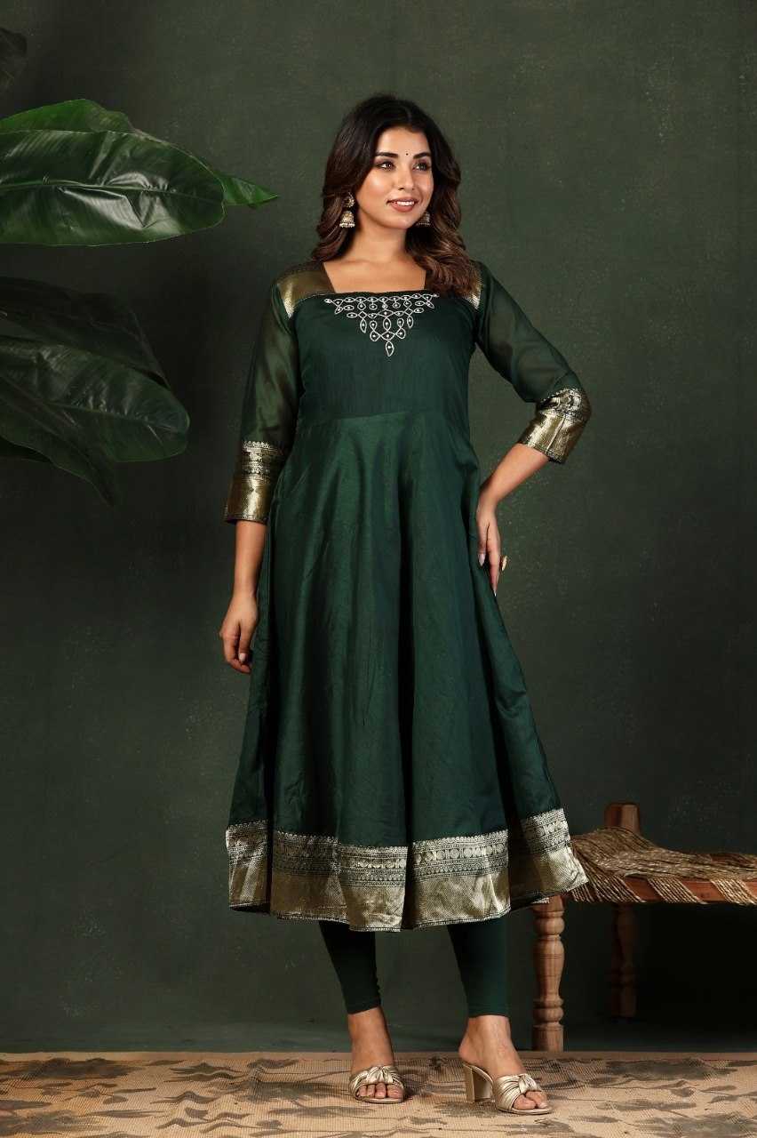 YNF Wholesale Cotton Embroidery Gowns KESH738 Swara | Surat Manufacturer