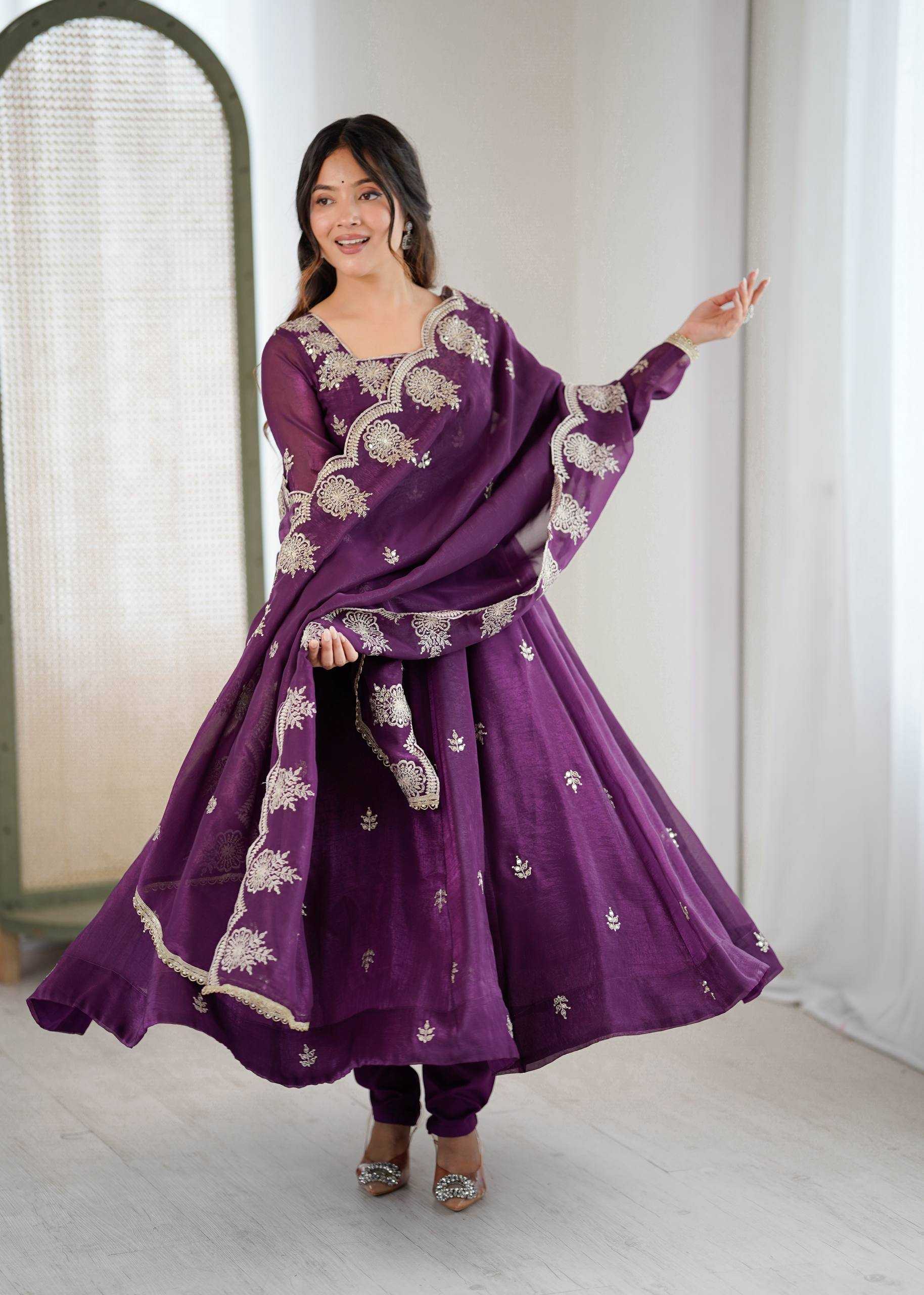 YNF Wholesale Crunchi Anarkali Gown KESH499 5011 | Surat Manufacturer