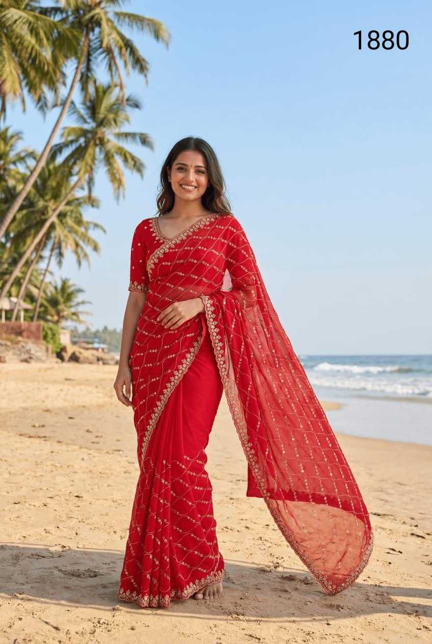 YNF Wholesale Fancy Sequence Sarees KESH114 1880 | Surat Manufacturer