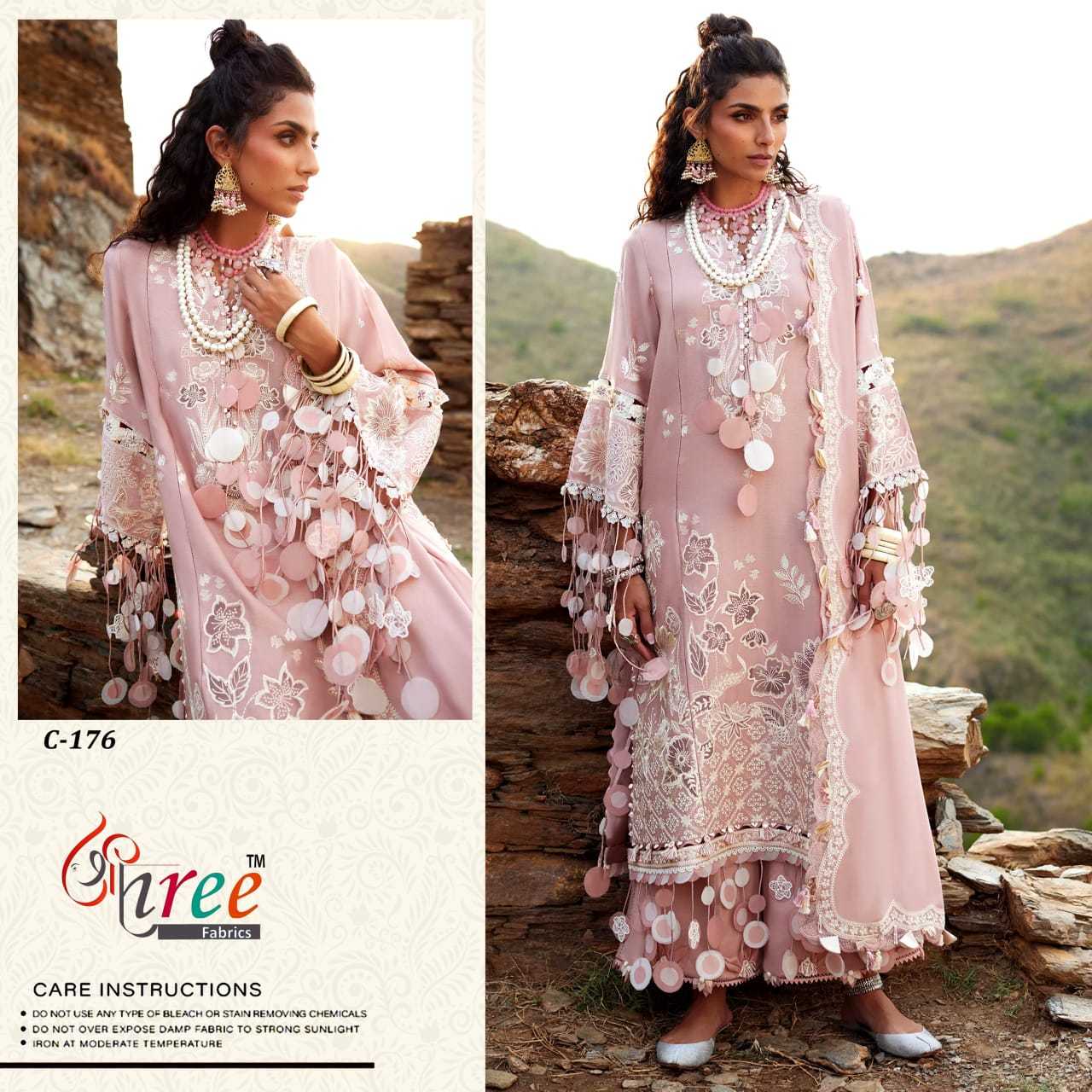 YNF Wholesale Fancy Embroidery Suits KESH677 shree fabrics C-176 | Surat Manufacturer