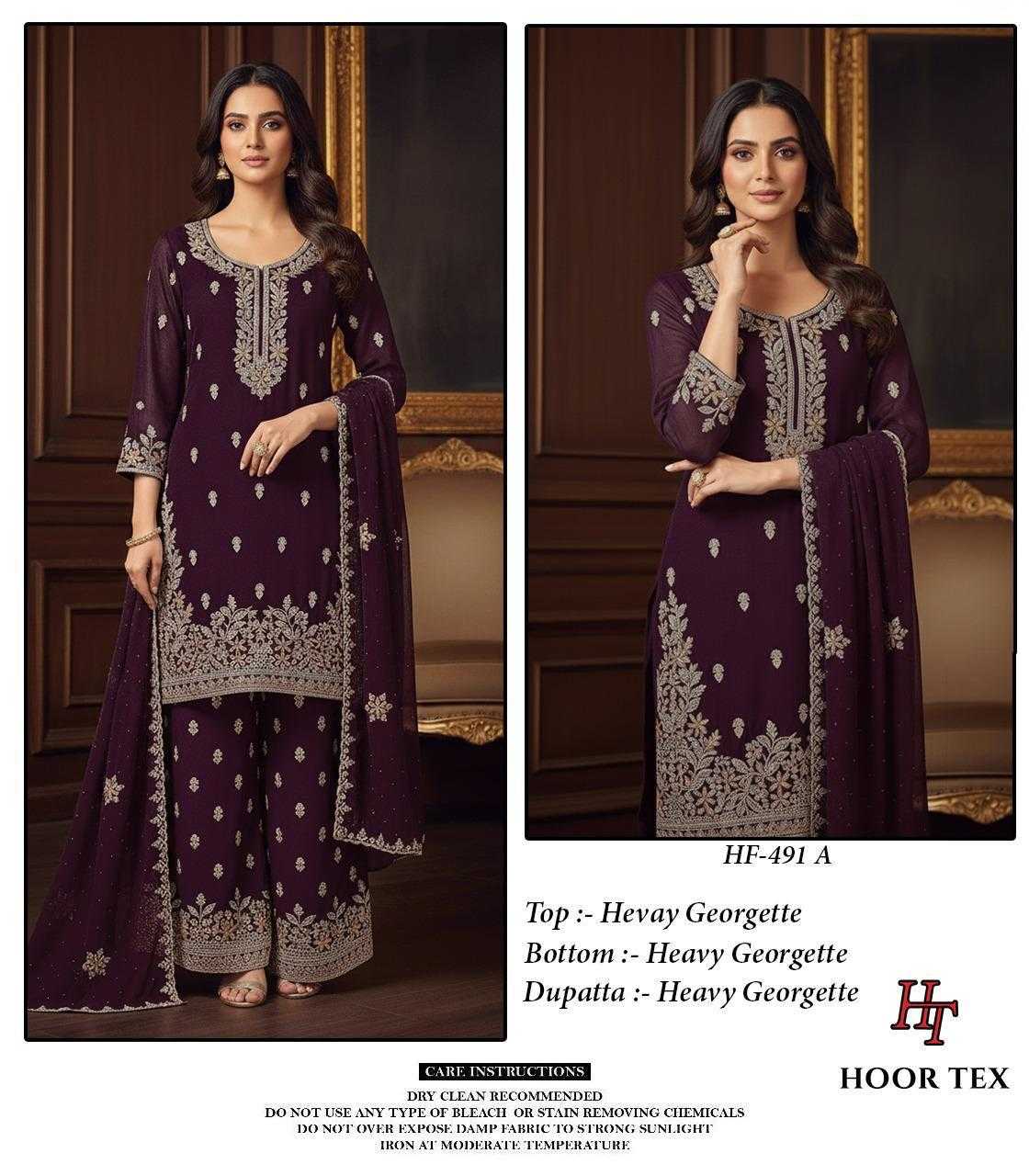 YNF Wholesale Georgette Embroidery Suits KESH677 HF-491 | Surat Manufacturer