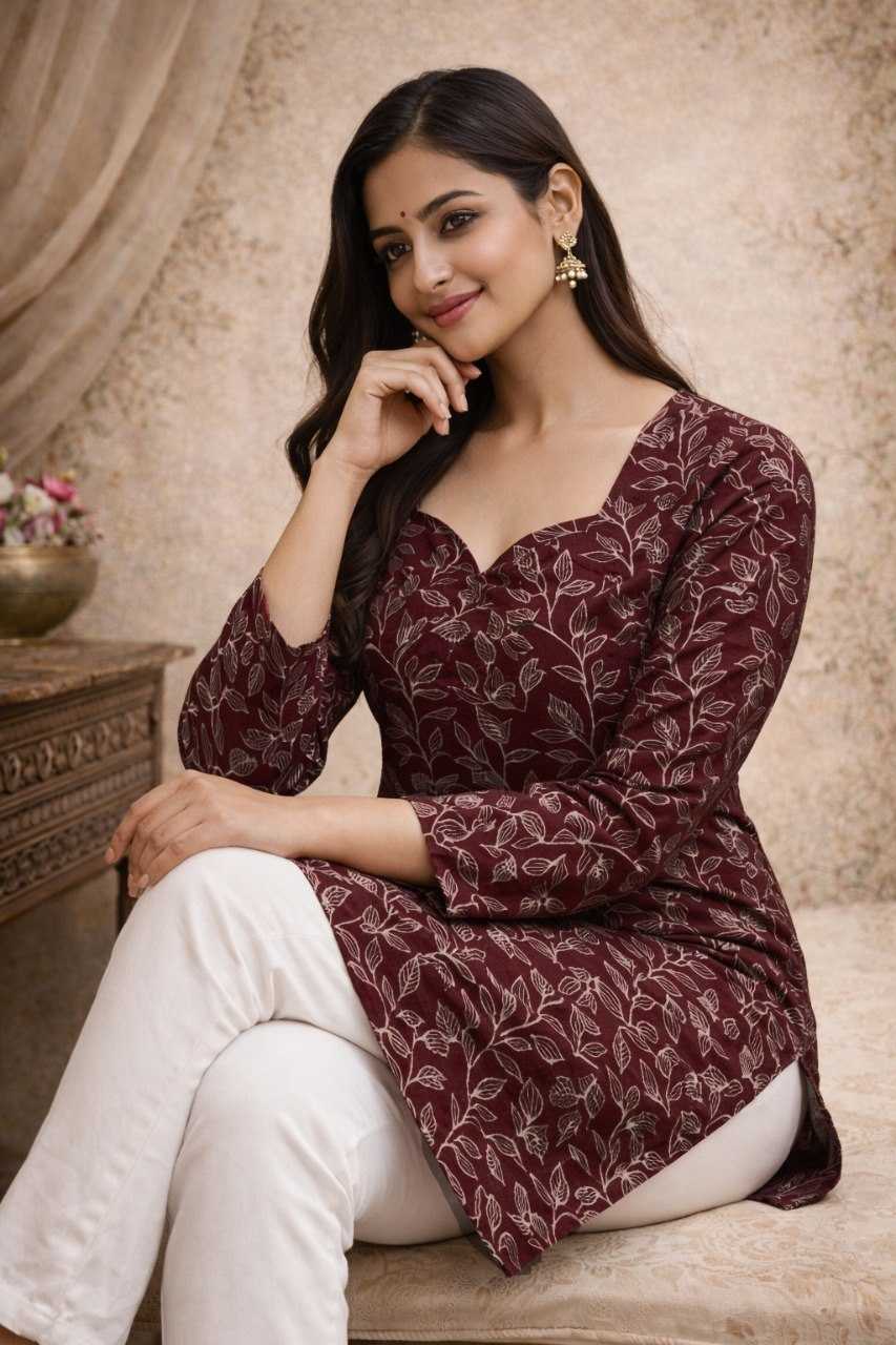 YNF Wholesale Maslin Printed Kurtis RIN227 RJ-33 | Surat Manufacturer