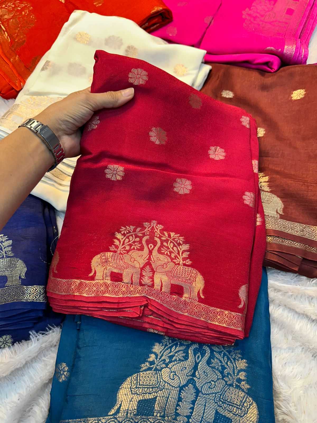 YNF Wholesale Muslin Silk Traditional Silk Sarees KESH671 Amaira | Surat Manufacturer