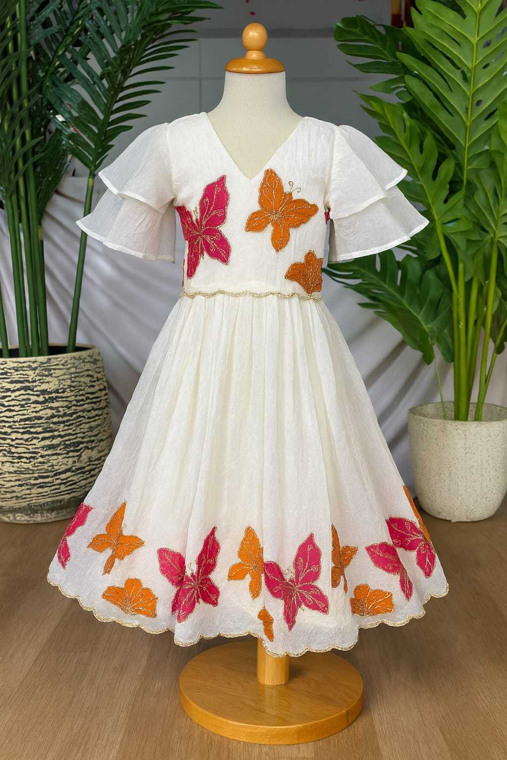 YNF Wholesale Organza Kids Gown KESH249 Titli | Surat Manufacturer