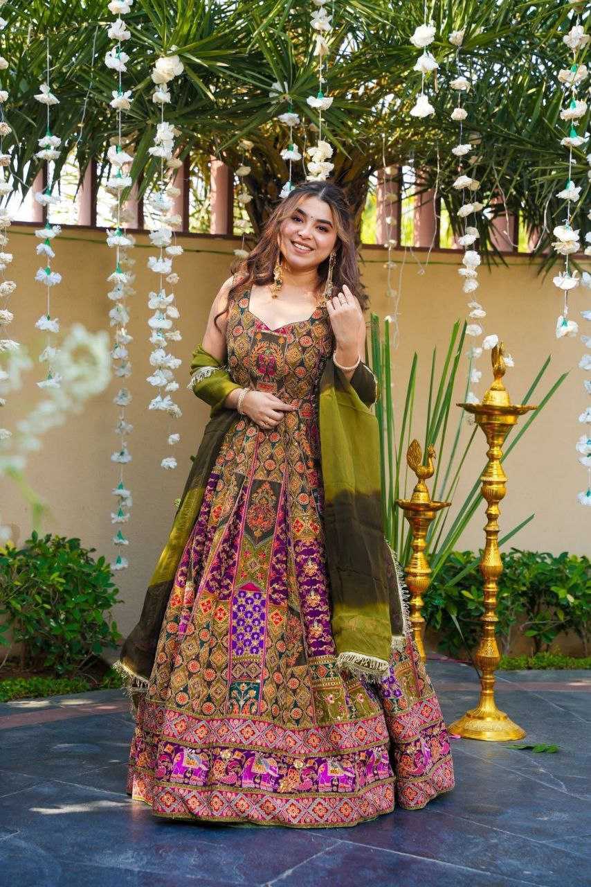 YNF Wholesale Organza Silk Printed Gowns KESH154 1191 | Surat Manufacturer