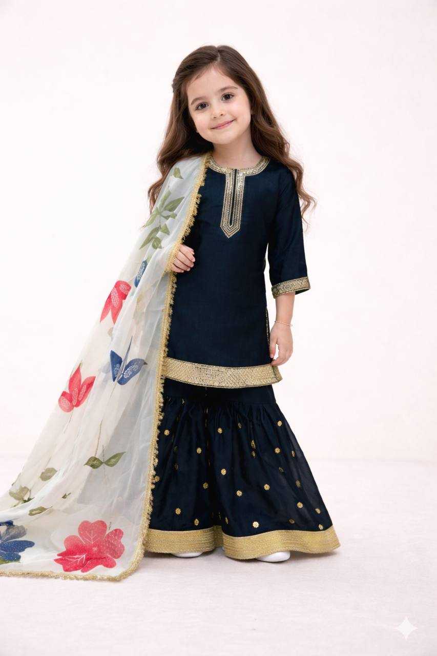 YNF Wholesale Pure Silk Kids Sharara KESH415 243 | Surat Manufacturer