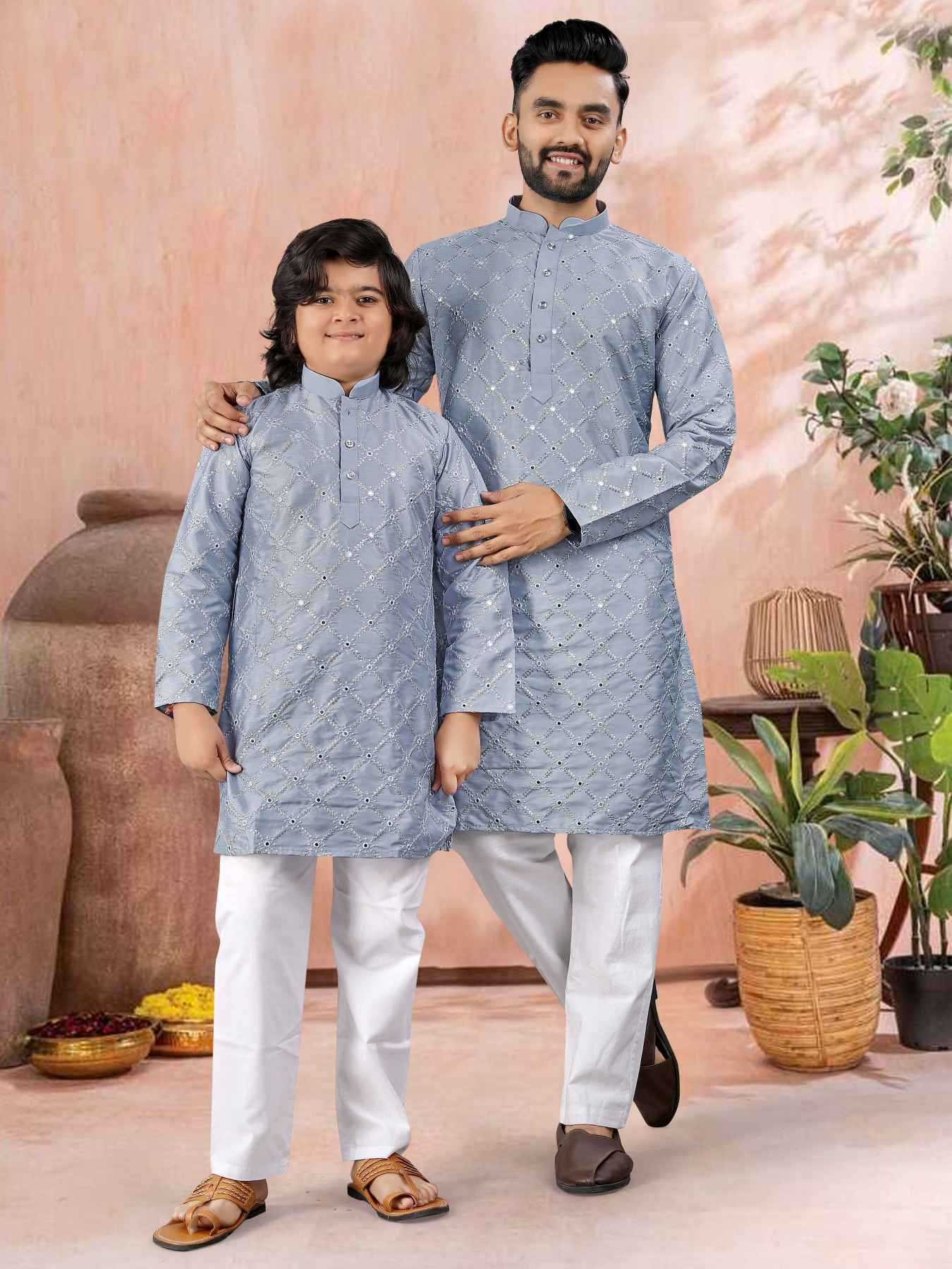 YNF Wholesale Soft Silk Boys Kurta Pyjama KESH747 GOLDEN | Surat Manufacturer