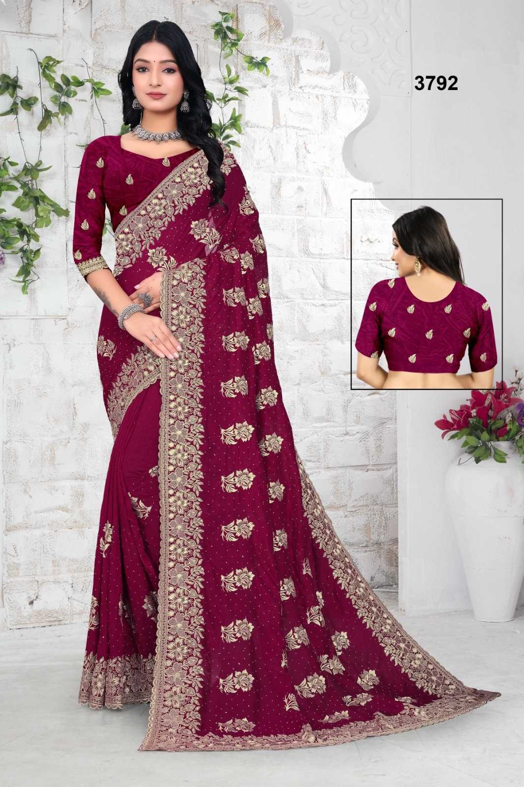 YNF Wholesale Vichitra Silk Zari Border Silk Sarees KESH114 3792-A | Surat Manufacturer