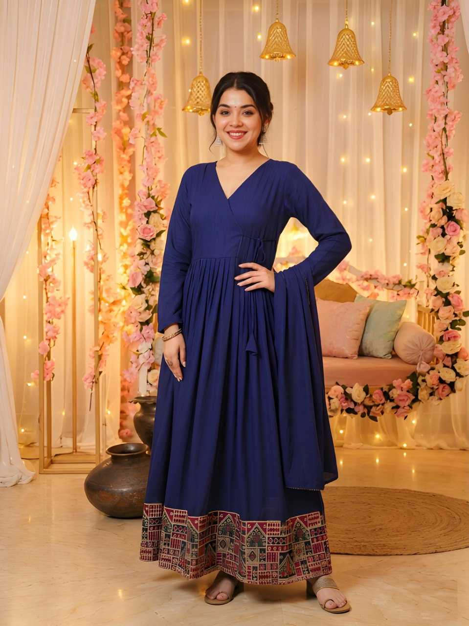 YNF Wholesale Vichitra Silk Anarkali Kurtis KESH559 6048 | Surat Manufacturer