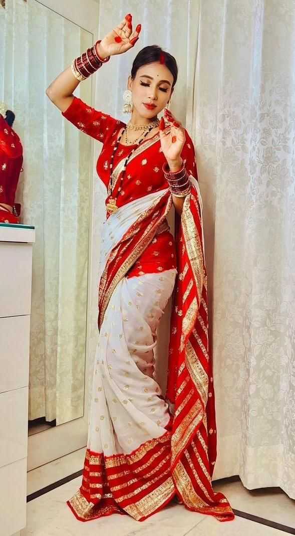 YNF Wholesale Viscose Georgette Sarees KESH671 Aarna | Surat Manufacturer