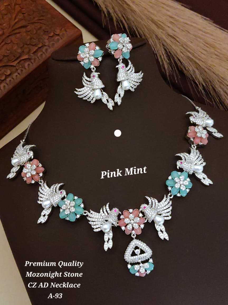 YNF Wholesale Alloy AD Diamond Necklace KESH193 217 | Surat Manufacturer