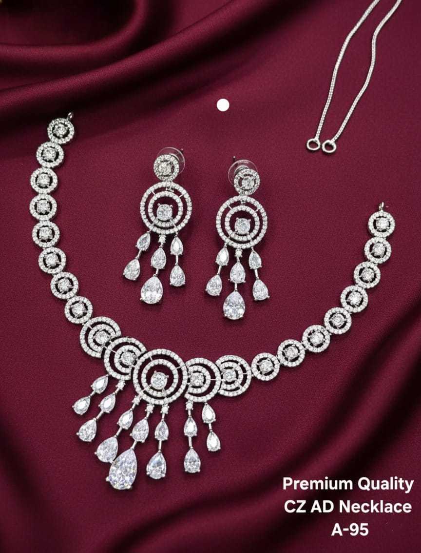 YNF Wholesale Alloy AD Diamond Necklace KESH193 218 | Surat Manufacturer