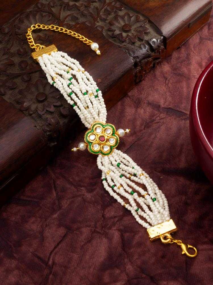 YNF Wholesale Brass Kundan Bangles KESH105 BG2579 | Surat Manufacturer