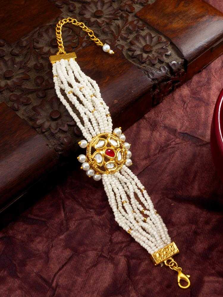 YNF Wholesale Brass Kundan Bangles KESH105 BG2581 | Surat Manufacturer
