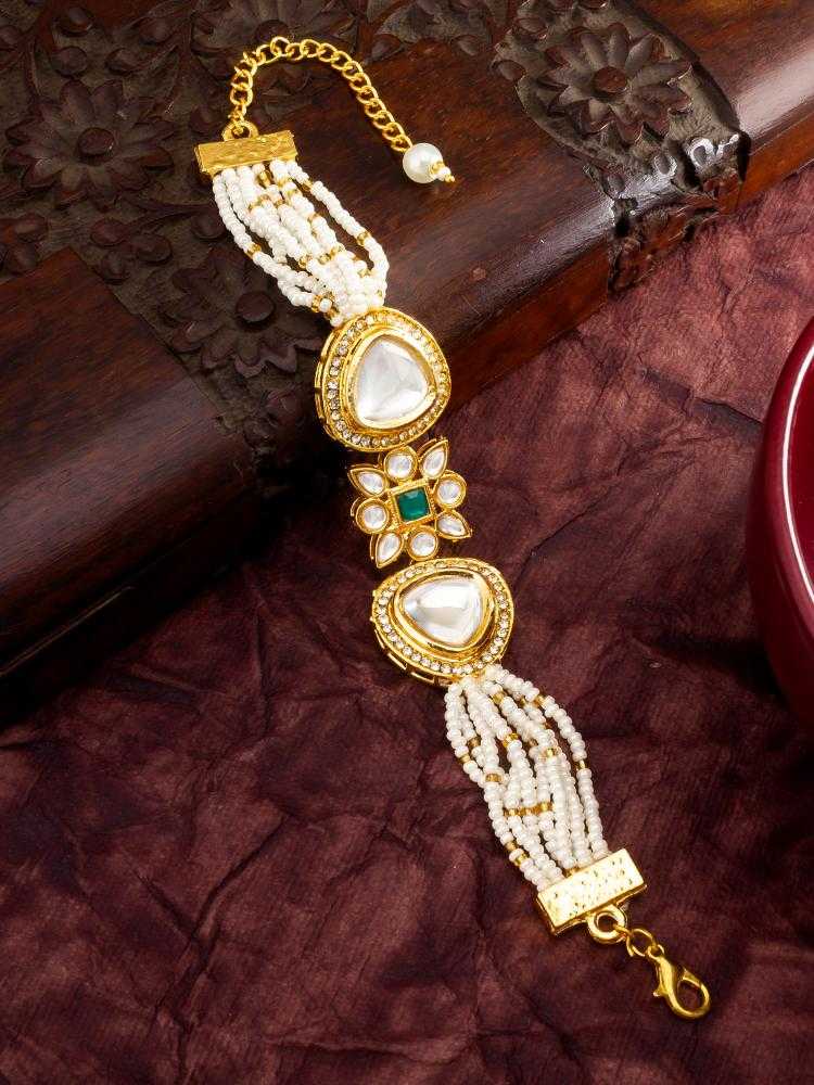 YNF Wholesale Brass Kundan Bangles KESH105 BG2583 | Surat Manufacturer