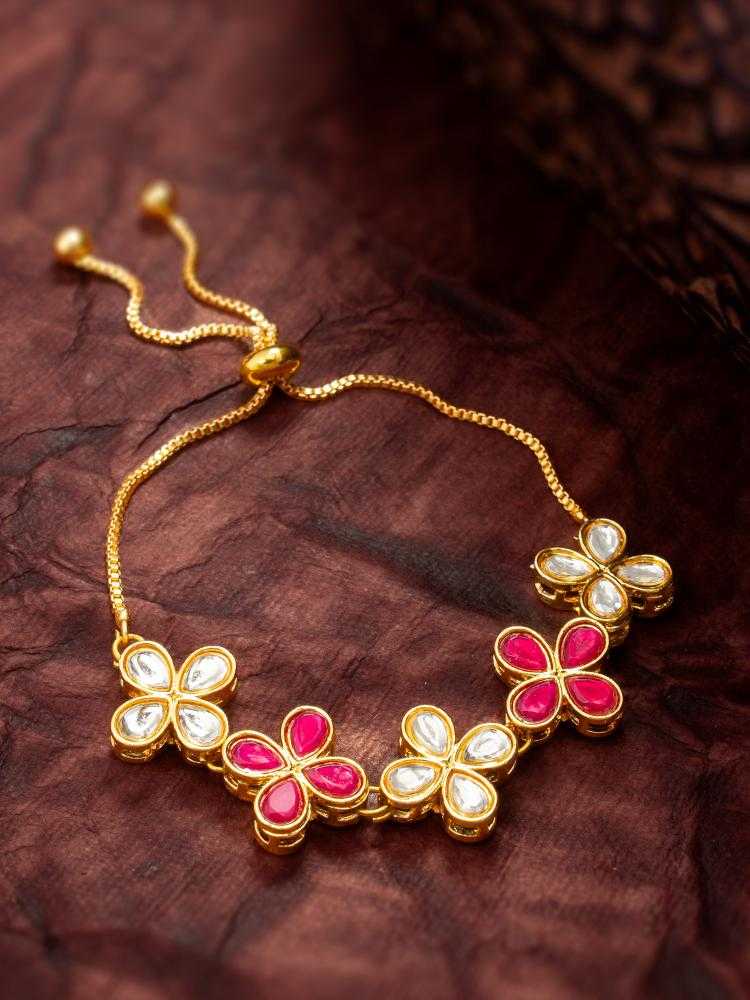 YNF Wholesale Brass Kundan Bangles KESH105 BG2608 | Surat Manufacturer