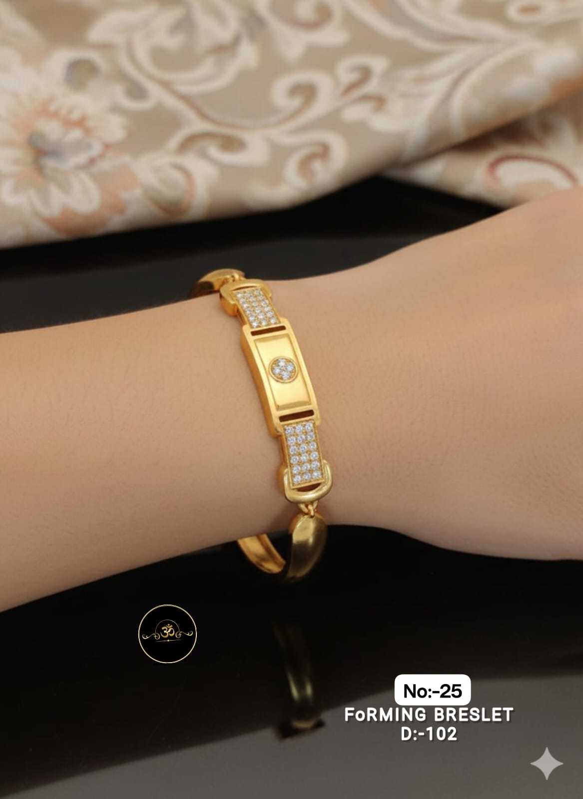 YNF Wholesale Brass AD Diamond Bracelet RIN113 023 | Surat Manufacturer