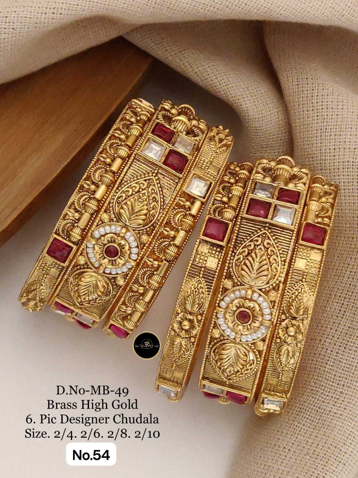 YNF Wholesale Brass Kundan Bangles KESH127 014 | Surat Manufacturer