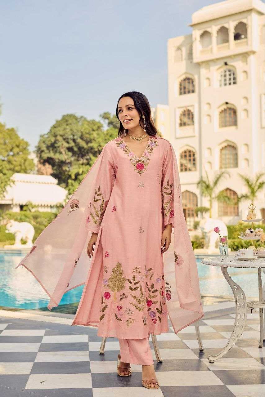 YNF Wholesale Chanderi Silk Embroidery Suits KESH732 370 | Surat Manufacturer