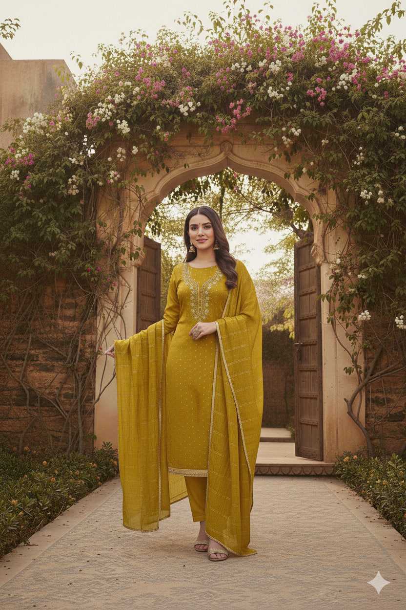 YNF Wholesale Chanderi Soft Embroidery Suits KESH648 1538 | Surat Manufacturer