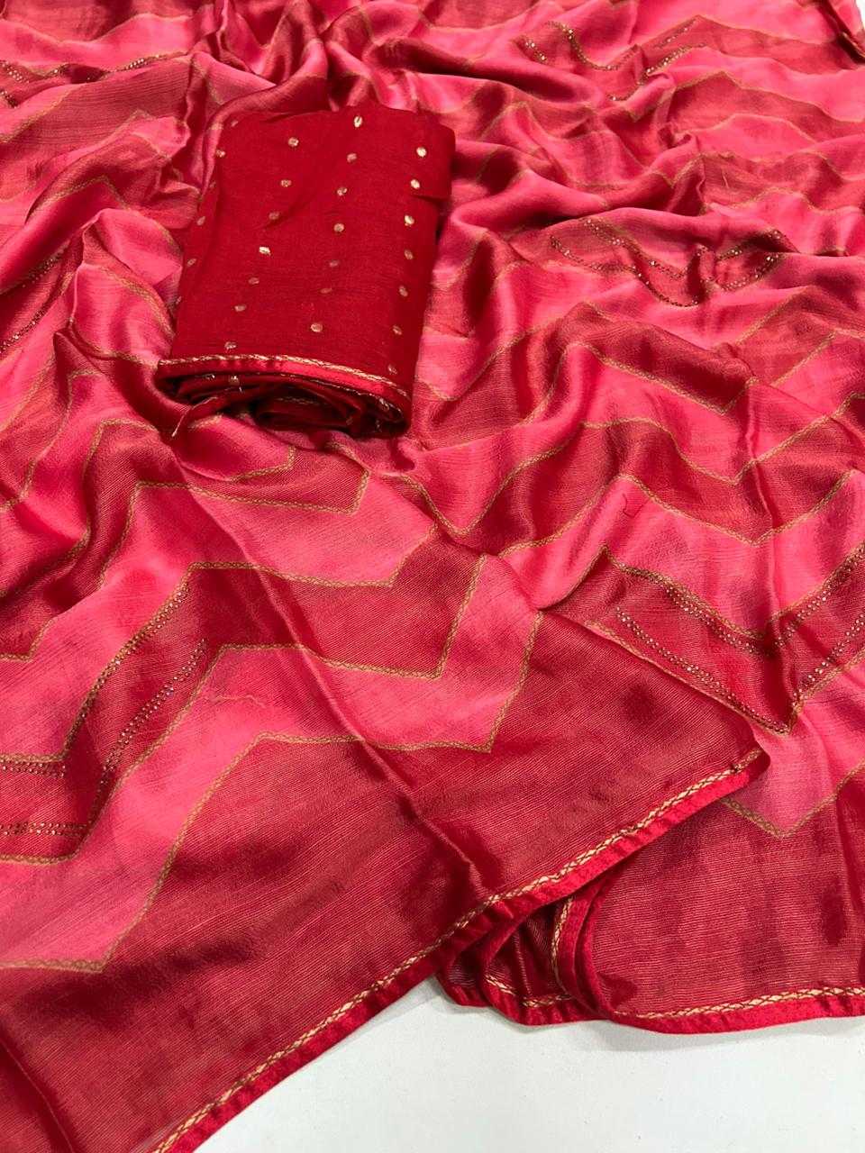 YNF Wholesale Chiffon Georgette Sarees KESH622 tone stipes | Surat Manufacturer