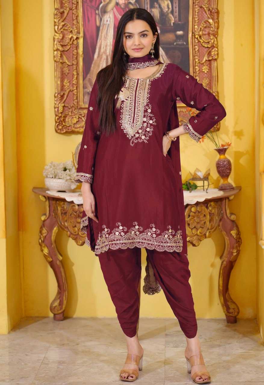 YNF Wholesale Chinon Embroidery Suits RIN232 21 | Surat Manufacturer