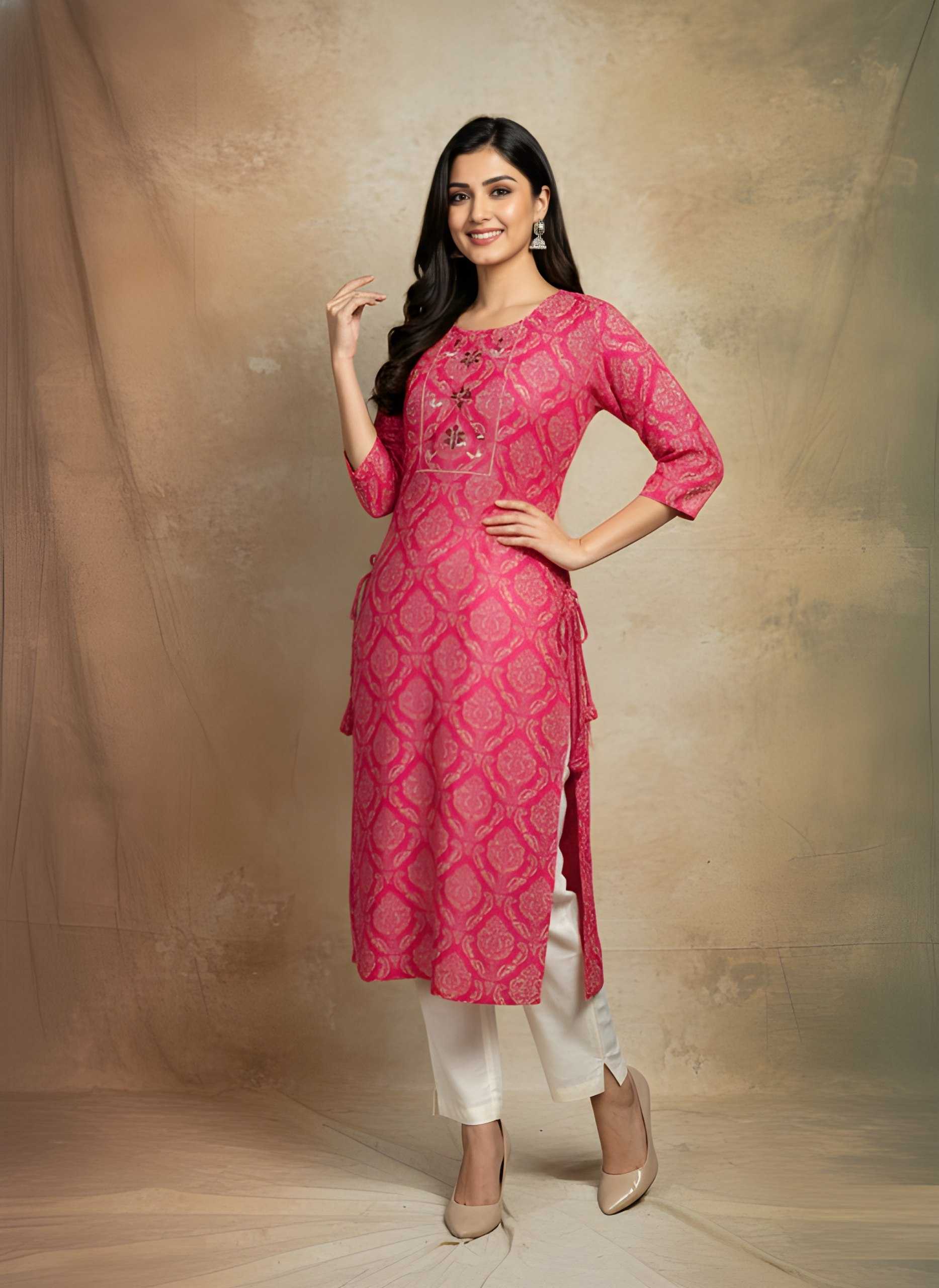 YNF Wholesale Cotton Printed Kurtis KESH559 738 | Surat Manufacturer