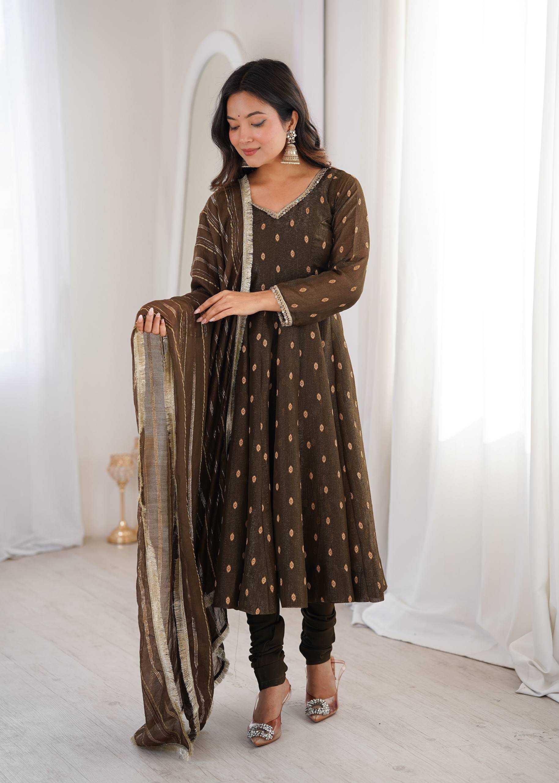 YNF Wholesale Crunchi Anarkali Gown KESH499 5021 | Surat Manufacturer