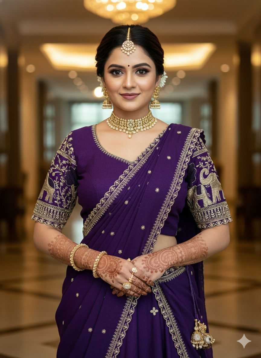 YNF Wholesale Crush Silk Lehenga Sarees KESH713 Elephant half | Surat Manufacturer