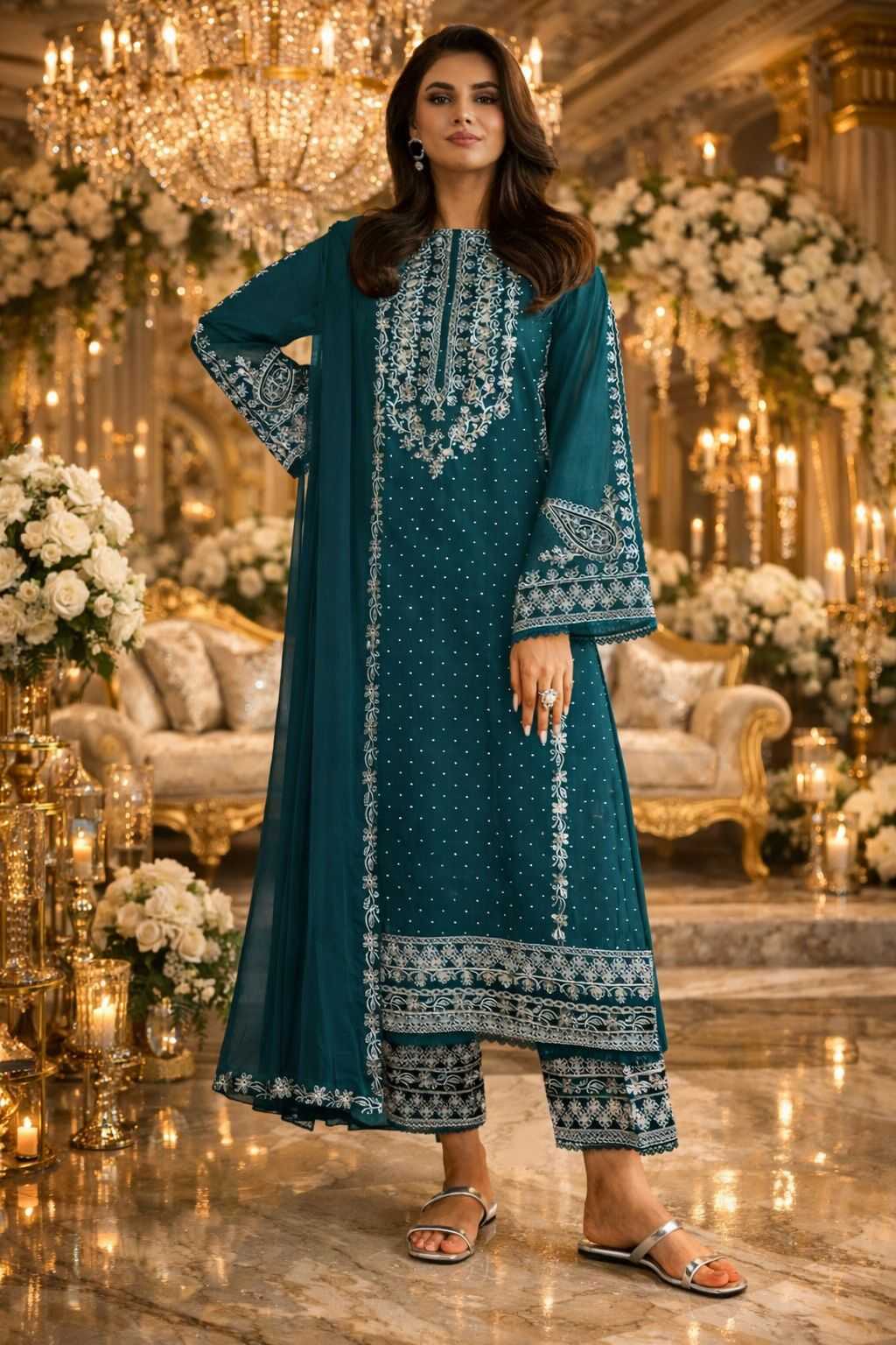 YNF Wholesale Fancy Semi Stitched Suits KESH745 1304 | Surat Manufacturer