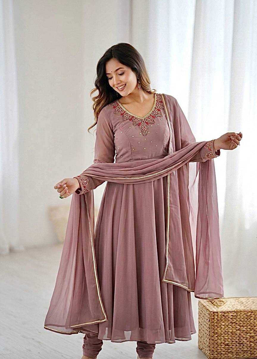 YNF Wholesale Faux Georgette Party Gowns KESH513 578 | Surat Manufacturer