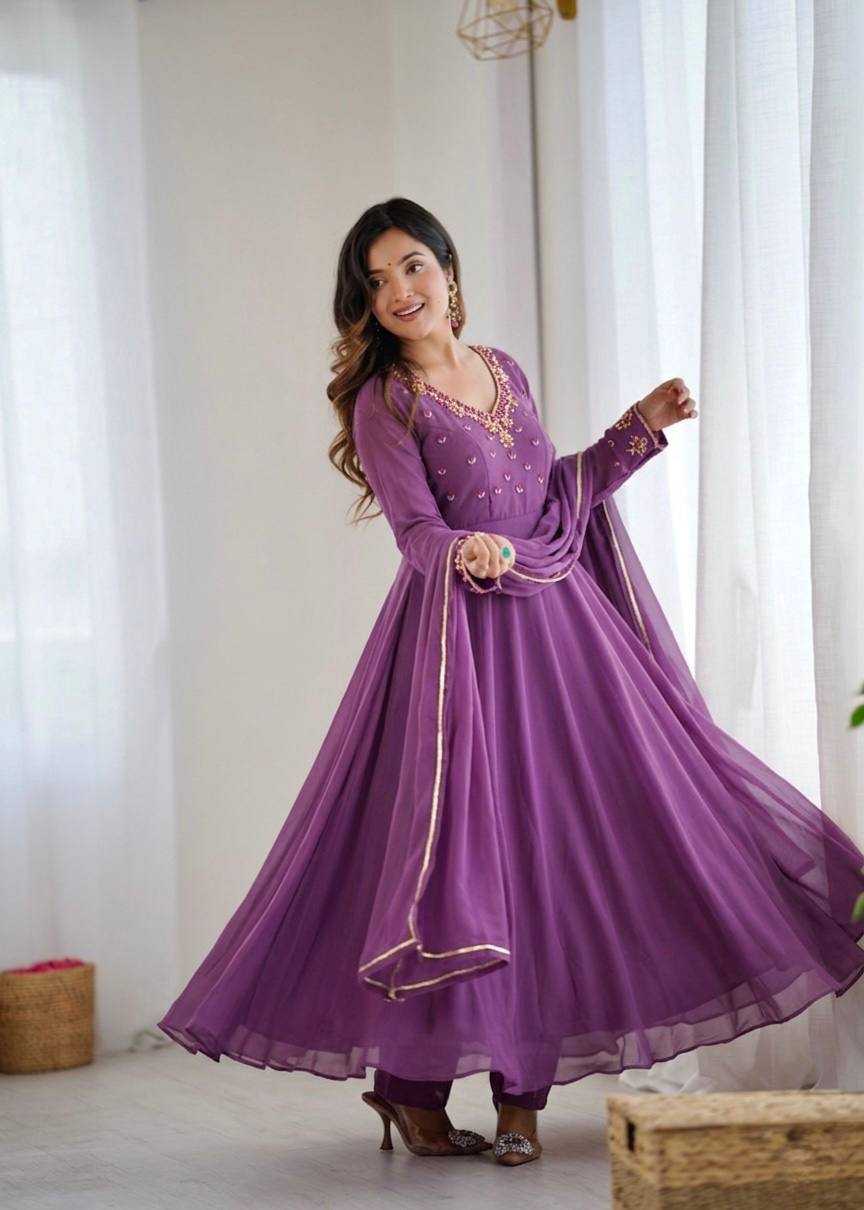 YNF Wholesale Faux Georgette Fancy Gowns KESH513 582 | Surat Manufacturer