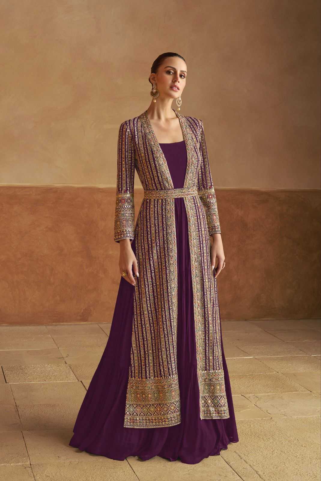YNF Wholesale Georgette Embroidery Gowns KESH142 Gulkayra NABIYA | Surat Manufacturer