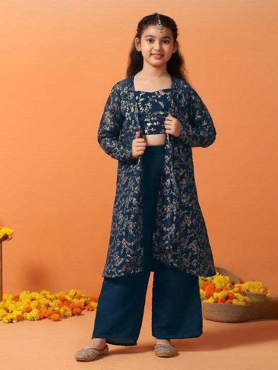 YNF Wholesale Georgette Kids Top & Pant KESH461 246 | Surat Manufacturer