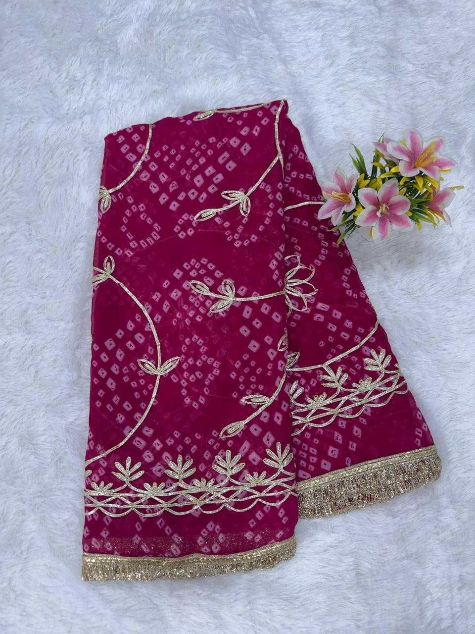 YNF Wholesale Georgette Embroidered Sarees KESH511 1086 | Surat Manufacturer