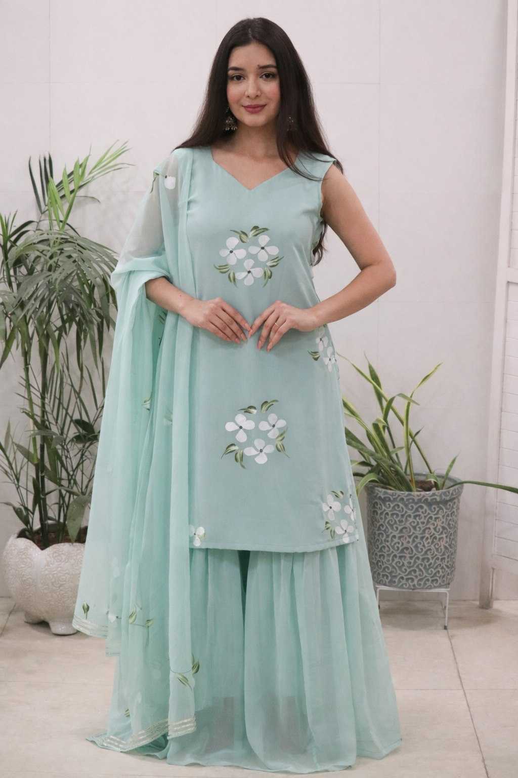 YNF Wholesale Georgette Designer Kurtis KESH522 119 | Surat Manufacturer