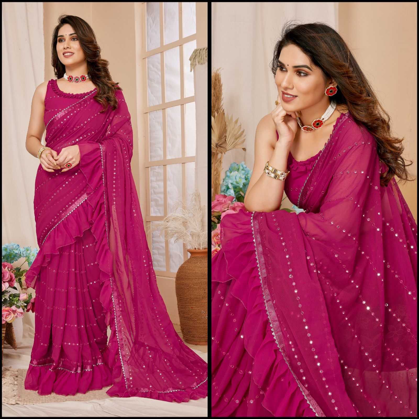 YNF Wholesale Georgette Georgette Sarees KESH530 Sneha | Surat Manufacturer