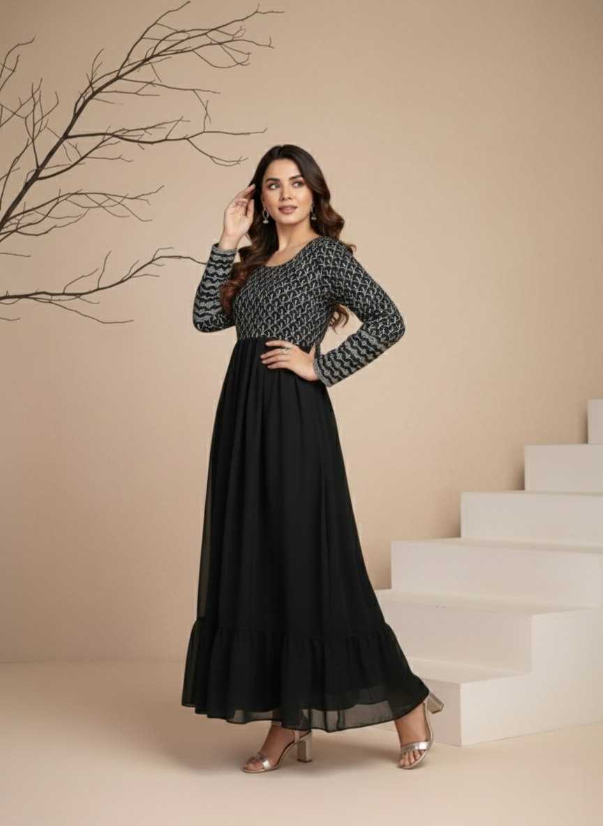 YNF Wholesale Georgette Anarkali Gown KESH559 385 | Surat Manufacturer